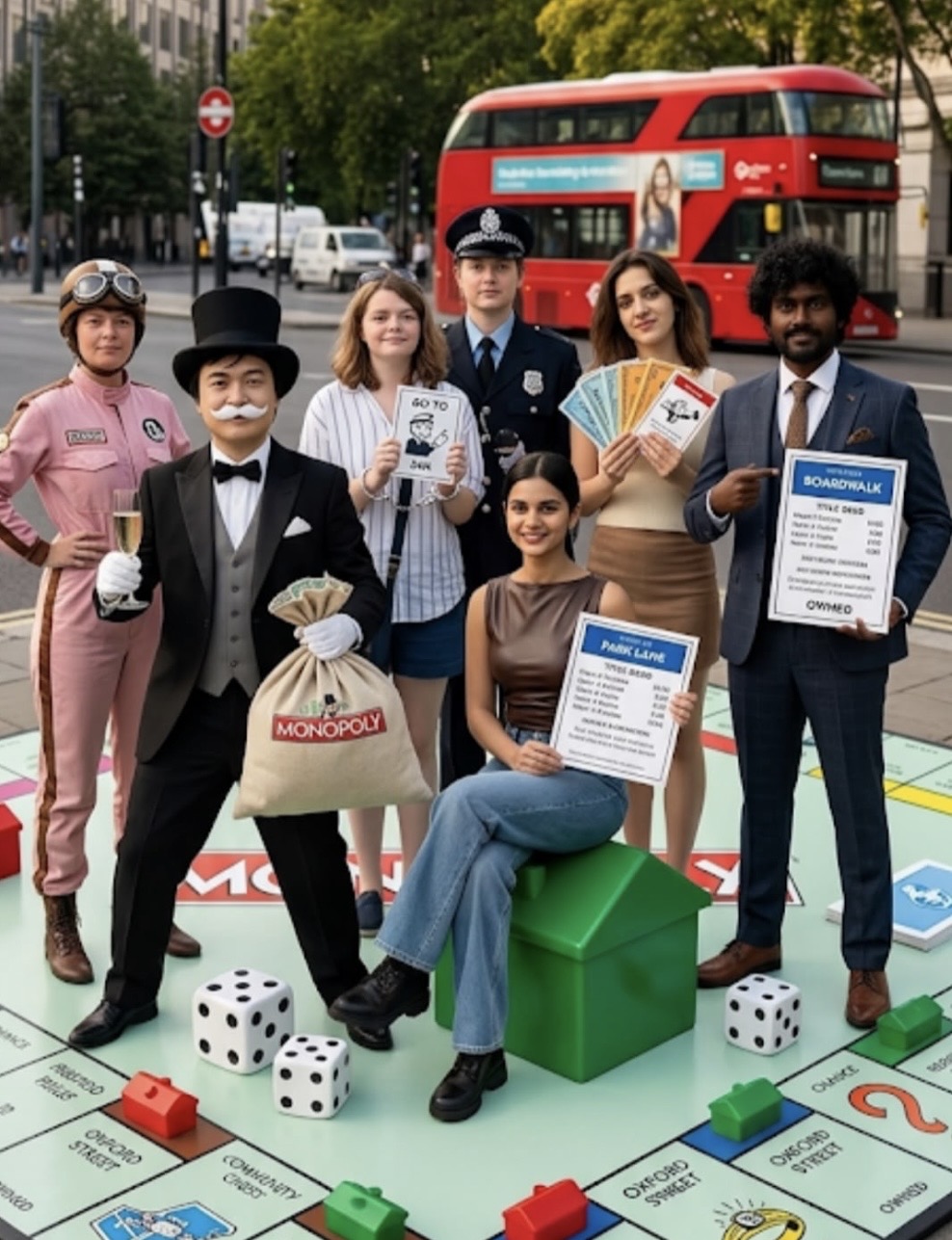 London as a life-size property board game